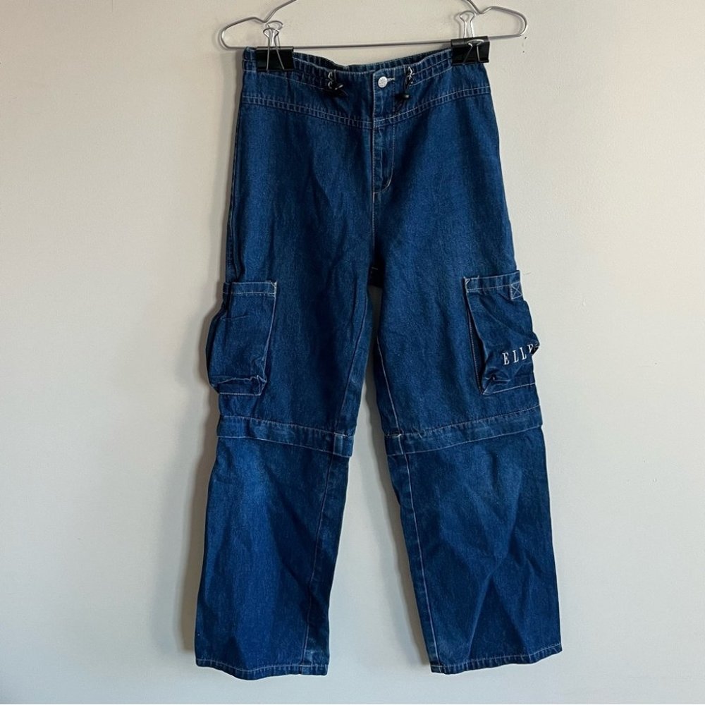 Vintage Y2K Women's Straight Leg Denim Cargo Jeans